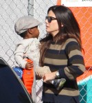 Sandra Bullock Sandra Bullock picks up her son Louis from pre-school.