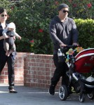 Selma Blair and boyfriend Jason Bleick out for a walk with their son Arthur on New Year's Eve in West Hollywood, CA.