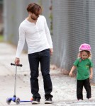 Tobey Maguire Hits The Park With His Family