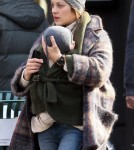 Sarah Jessica Parker picking up her twin Marion and Tabitha from school in New York City, NY on February 10, 2012.