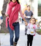 Alessandra Ambrosio picking up Anja from school in Santa Monica (February 14).