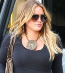 Hilary Duff seen arriving at the Montage Beverly Hills Hotel in Beverly Hills, CA on February 4, 2012