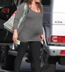 Hilary Duff arriving at Saint Johns Hospital in Santa Monica (January 31)