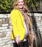 Hilary Duff glowing as she headed out in Los Angeles, California on February 9, 2012