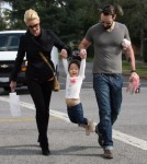 katherine Heigl was out and about in Hollywood, California on February 11, 2012 with her husband Josh Kelley and their adopted daughter Naleigh