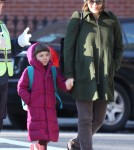 Maggie Gyllenhaal And Family Walk To Schoo