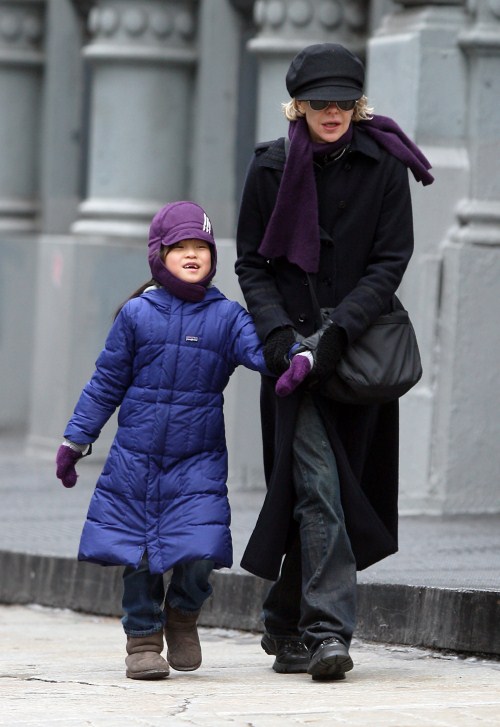 Meg Ryan was out and about with her daughter Daisy True in the Soho area of New York on February 11, 2012.