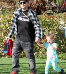 Nicole Richie and her husband musician Joel Madden picked up their kids Harlow and Sparrow from school in Los Angeles, California on February 14, 2012