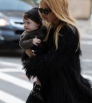 Designer Rachel Zoe arrived at her New York City, New York hotel with her son Skyler Morrison Berman on February 13, 2012.