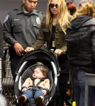 Designer Rachel Zoe hit the Whole Foods Market in Los Angeles, California on February 28, 2012 with her son Skyler Berman and a nanny for some fresh goods after lunch at the News Room.