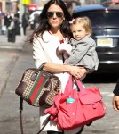 Bethenny Frankel was all smiles, despite her unhappy marriage that her reality television show has shown, as she took her daughter Bryn Hoppy to grab a bite to eat in SoHo, New York on March 7th, 2012