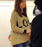 Expecting actress Alyson Hannigan and her daughter Satyana Denisof out shopping for baby stuff in Santa Monica, CA on February 28, 2012