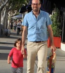 "Alvin And The Chipmunks' actor Jason Lee and his daughter Casper out shopping at American Rag in West Hollywood, California on March 11, 2012