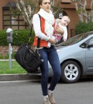 Jessica Alba took daughter Haven Warren to the doctors in Los Angeles, California on March 16, 2012 for a check up.