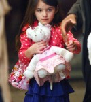 Katie Holmes and Suri Cruise step out for dinner at Joanne on the Upper West Side in New York City, NY on March 21, 2012.