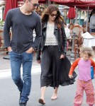 Michelle Monaghan celebrating her birthday with her family at The Grove March 23