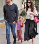 Michelle Monaghan celebrating her birthday with her family at The Grove March 23