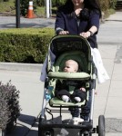 Selma Blair takes her son Arthur for a walk in Los Angeles