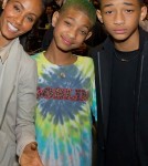 Will and Jada Pinkett Smith with Willow and Jaden at the Miami Heat vs. Philadelphia 76ers game at Wachovia Center (March 16)