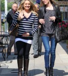 "Sonny With A Chance" actress Tiffany Thornton and celebrity designer Wendy Bellissimo out shopping for her babies room in Los Angeles, California on March 6, 2012. Tiffany is expecting her first child with husband Christopher Carney