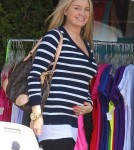 "Sonny With A Chance" actress Tiffany Thornton and celebrity designer Wendy Bellissimo out shopping for her babies room in Los Angeles, California on March 6, 2012. Tiffany is expecting her first child with husband Christopher Carney