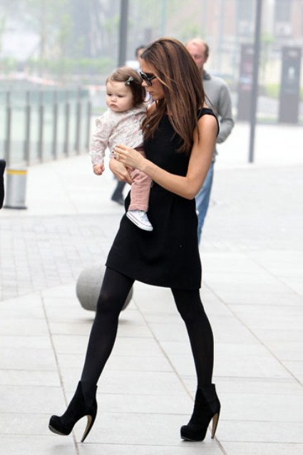 Victoria Beckham And Daughter Harper Make A Stylish Pair