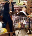 Jessica Alba goes shopping at Whole Foods in Beverly Hills with her daughter Haven.