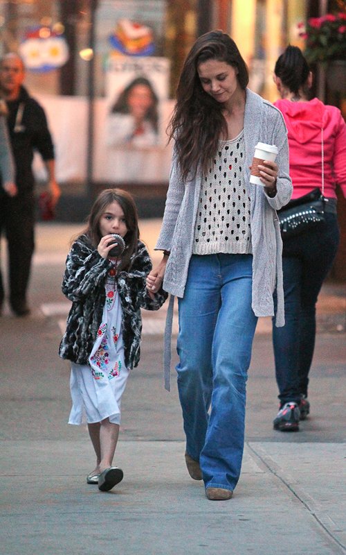 Katie Holmes and Suri in New York City (April 25).