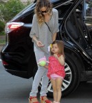 Sarah Jessica Parker is seen taking her two daughters Marion and Tabitha to school in New York.