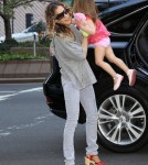Sarah Jessica Parker is seen taking her two daughters Marion and Tabitha to school in New York.