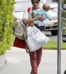 Selma Blair returned home with her son Arthur Bleick in Los Angeles, California on April 24, 2012.