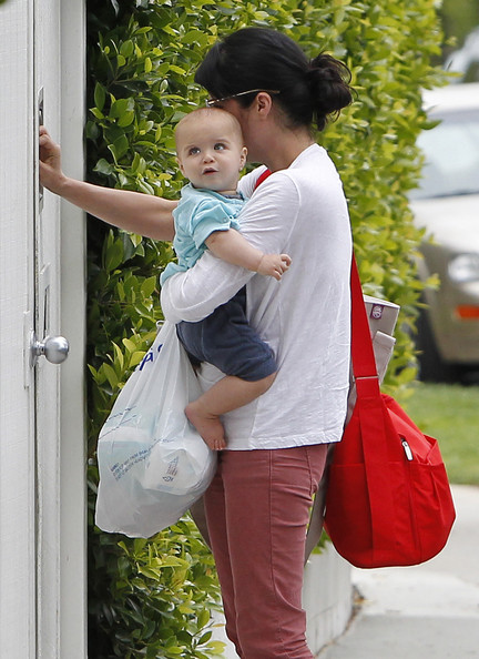 Selma Blair returned home with her son Arthur Bleick in Los Angeles, California on April 24, 2012.