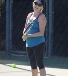 Pregnant Reese Witherspoon Working A Sweat At The Tennis Courts Again 0524