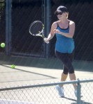 Pregnant Reese Witherspoon Working A Sweat At The Tennis Courts Again 0524