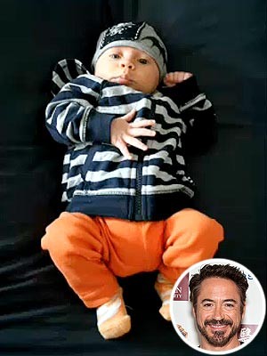 Robert Downey, Jr. debuts son, Exton Elias 0504