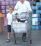 Ryan Phillippe and his son Deacon out grocery shopping at Bristol Farms in Los Angeles, California on May 9, 2012.