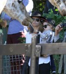 Nicole Richie and Joel Madden with Harlow and Sparrow at the Sydney Zoo in Australia - May 15