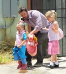 Ben Affleck, Violet And Seraphina Indulge In Fashion Camp And Ice Cream 0611