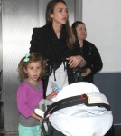 Jessica Alba Touches Down With Honor And Haven 0608