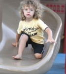 Kendra Wilkinson's Son Hank Baskett IV Chills At The Park 0615