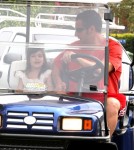 Adam Sandler Takes Sunny For A Golf Cart Ride 0606
