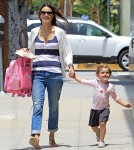 Alessandra Ambrosio picking up Anja at school in Los Angeles, CA - June 20