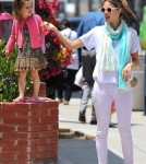Alessandra Ambrosio out in Santa Monica with Anja -June 22.
