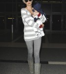 Charlize Theron and her son Jackson at LAX airport in Los Angeles, CA - June 16