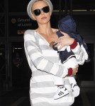 Charlize Theron and her son Jackson at LAX airport in Los Angeles, CA - June 16