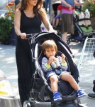 Kourtney Kardashian and Mason at the Farmer's Market in Calabasas, CA - June 9
