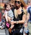 Rachel Zoe and husband Rodger Berman have lunch in Soho with their son, Skyler Morrison Berman