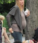 Pregnant Uma Thurman in New York June 6,2012