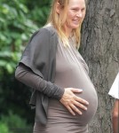 Pregnant Uma Thurman in New York June 6,2012