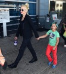 Kingston Rossdale Rocks Green Hair While Traveling With Gwen Stefani 0725